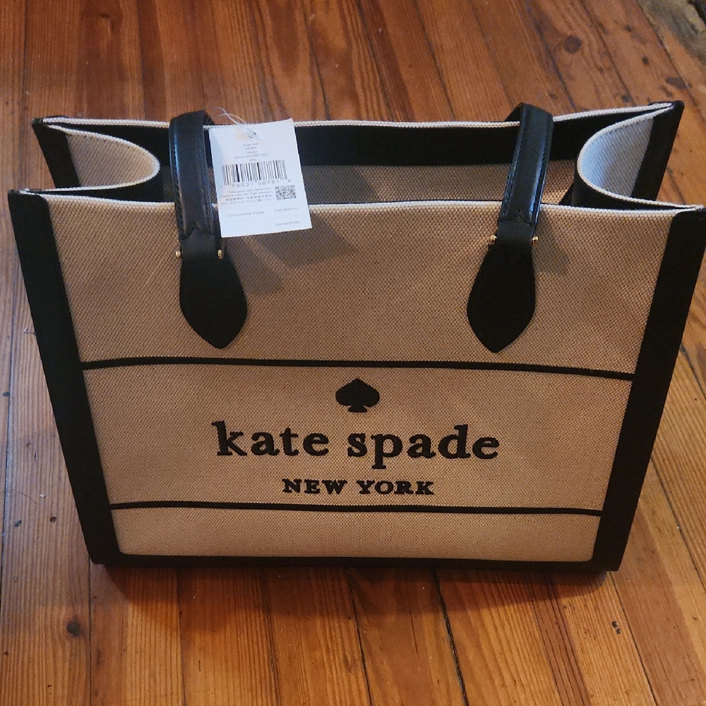 Kate Spade Black and Cream Tote